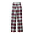 thumbnail image 2 of JGNGSHN Men's Pajama Bottoms Plaid Pajamas Pants for Men Soft Long Lounge Pj Sleep Pant with Pockets, 2 of 5