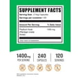 thumbnail image 2 of BulkSupplements Psyllium Husk Capsules - Vegan, 1400mg per Serving (240 Capsules - 120 Servings), 2 of 5