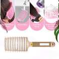 thumbnail image 4 of Cepillos para el cabello de masaje desenredante Cepillos para el cabello con ventilación curvada Peine para el cabello con estilo ventilado Herramientas de estilo de peluquería Jormftte CPB-US-HPP152-5, 4 of 5