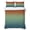 Dark Red Blue, variant on Twin XL Quilt Set 68''x98'', Burnt Orange Teal Ombre Lightweight Bedspread Coverlet Set with 2 Pillow Shams, Modern Abstract Art Breathable All Season Quilt Bedding for Dorm/Guest Room
