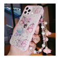thumbnail image 1 of Fundas de teléfono de mariposa encantadora para Iphone 14, 13 Pro Max, 12, 11, XR, X, XS, 7, 8 Plus, Fundas de protección de TPU, Fundas de pulsera de flores Fivean unisex, 1 of 2