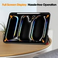 thumbnail image 4 of SaniMore for Apple iPad Pro 13 (2024) Case, Auto Sleep/Wake, PU Leather Case with Tri-Fold Kickstand & Pencil Holder Shockproof Protective Cover for Women Men, Graffiti, 4 of 9