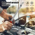 thumbnail image 3 of Grusce Wrench Extender Tool Bar Extra-Long 15 Inch Torque Adapter Wrench Extension Universal Wrench Extender Versatile Extension Wrench Torque Multiplier for Mechanics DIYers Garage Repair, 3 of 5