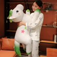 thumbnail image 4 of Peluche de unicornio grande para niños, muñeco suave de caballo Kirin, rosa, blanco y verde, regalo de cumpleaños, novedad de 2022, 4 of 5