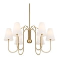 thumbnail image 2 of Possini Euro Design Possini Euro Theda 32" Wide Soft Gold 6-Light Shade Chandelier, 2 of 9