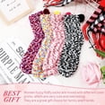 thumbnail image 5 of KYGABAK 4 Pairs Christmas Fuzzy Cupcake Socks for Women Girl Fluffy Slipper Socks DIY Gift Boxes for Winter Valentines-Style C, 5 of 12