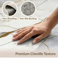thumbnail image 6 of ODIKA 4'x6' Abstract Marble With Modern Interlocking Veins And Minimalist Accents Washable Area Rug None for Dorm Room, Small Living Stain Resistant Low Profile, Easy Care, 6 of 7