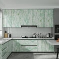 thumbnail image 6 of CHIHUT Light Green Marble Contact Paper for Countertop Waterproof Glossy Peel and Stick Marble Wallpaper for Kitchen Self Adhesive Marble Wall Paper Removable for Bathroom Cabinets 17.7"x100", 6 of 8