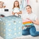 thumbnail image 5 of Xaoshaoyi Almacenamiento resistente con asas reforzadas Bolsas de almacenamiento extra grandes transparentes y visibles para ropa Bolsa de mano Cremallera doble gruesa para ahorrar espacio en viajes, 5 of 8