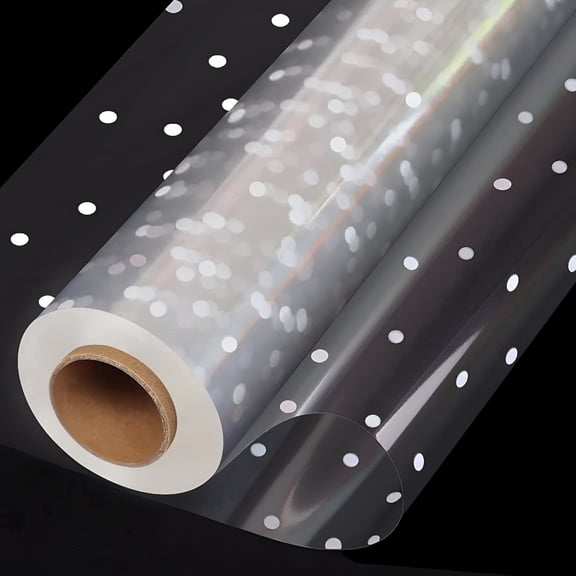 CCOCC Cellophane Wrap for Flowers & Gifts,1 Roll Transparent Wrapping Paper 98.42 FT