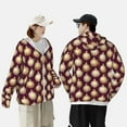 thumbnail image 5 of Picia Golden Christmas Balls Women's Men's UPF 50+ Sun Protection Hoodie Shirt Long Sleeve SPF Fishing Outdoor UV Hiking Lightweight Shirts-Small, 5 of 9