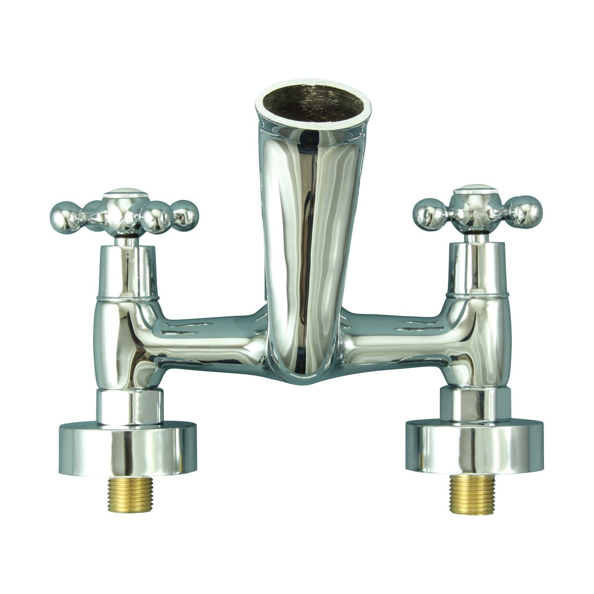 8" Three Lever Handle Tub Shower Faucet Bathroom Tap - Chrome bathtub Faucet| Renovators Supply