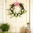 thumbnail image 6 of Simulated Birds Egg Wreath Spring Easter Colorful Leaf Ring Door Decoration Festival Wall Decoration Artificial Floral Wreath With Eggs And Greenery, 6 of 6