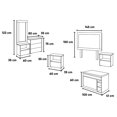 thumbnail image 5 of Recamara Matrimonial Kessa Muebles Danna 6 Piezas Blanco 145 x 150 x 6 cm, 5 of 5