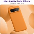 thumbnail image 2 of Designed for Pixel 8 Case, [Military-Grade Drop Protection][Anti-Scratch Microfiber Lining] Silicone Slim Thin Shockproof Phone Case for Google Pixel 8 (Apricot), 2 of 13