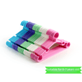 thumbnail image 1 of Percha de plástico para niños, de color caramelo, antideslizante, de doble uso, para secar y mojar, para bebés, para colgar ropa de bebé, 1 of 3