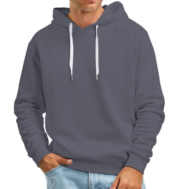 WILLBEST Sudaderas Navideñas para Hombre, Suéter Informal con Capucha De Color Sólido para Otoño e Invierno, sin Bolsillos, Sudadera, Pulóver, Tops Chica