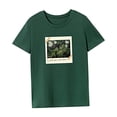 thumbnail image 4 of Camiseta para mujer Ropa de verano Camiseta básica para playa Regalo del día de San Valentín Verde, 4 of 7