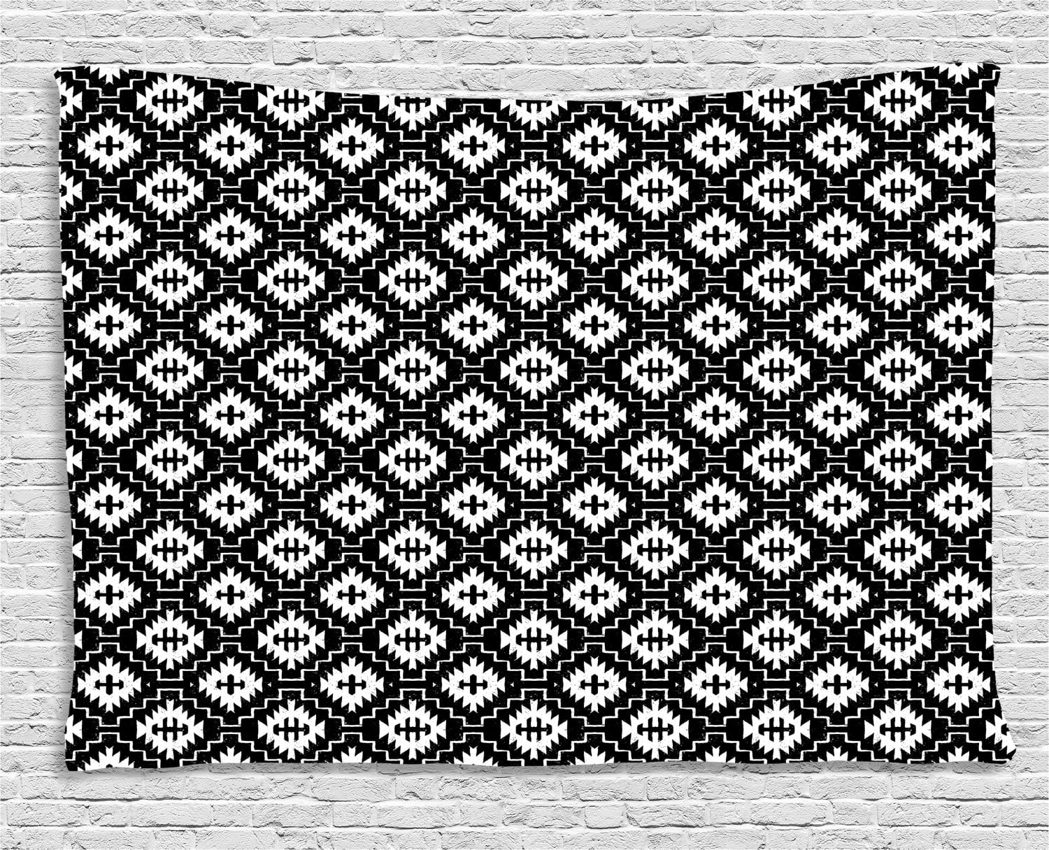 Aztec Tapestry, Native Ornamental with Classic Victorian Damask Baroque