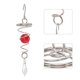 thumbnail image 5 of Campanas de viento en espiral Vhermosa 2 uds Acero inoxidable color rojo, 5 of 6