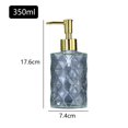 thumbnail image 2 of Glass Soap Dispenser with Plastic Pump, 350ml Liquid Hand Soap Dispenser, Rustproof Pump for Kitchen & Bathroom, 2 of 6