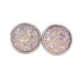 thumbnail image 1 of Pendientes Gotas Qarigey Acero Inoxidable Rosa Blanco AP009493-24B, 1 of 6