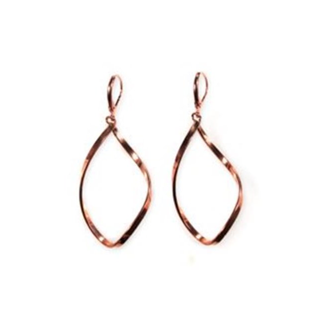 Alexa Starr J2708-EP-C Twisted Diamond-shaped Earrings