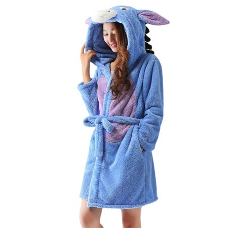 

Homgreen TowelSelections Girls Robe Kids Soft Plush Hooded Fleece Bathrobe