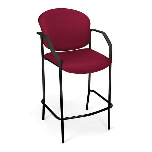 Manor Series CafT Height Chair with Arms, Wine