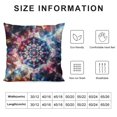 thumbnail image 5 of Orinice Linen Throw Pillow Cover Blue Cosmic Polygonal Cat Watercolor Galaxy Inside Black Purple Home Decor Pillowcase  Cushion Cover for Sofa Couch Bed and Car White, 5 of 5