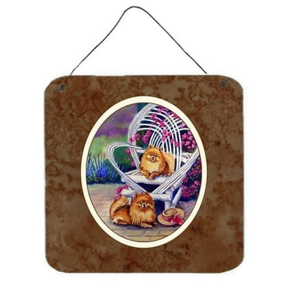 Red Pomeranians Wall or Door Hanging Prints