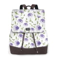 thumbnail image 1 of Fotbe Purple Chicory Mochila Bolso con Estampado para Mujer, Mochila Antirrobo de Nylon Impermeable, Bolsa Ligera de Hombro, 1 of 4