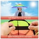 thumbnail image 4 of Sombrero Paraguas de Banda para la Cabeza Uxcell de 20.5" [1 Pcs] - Sombrero Paraguas Plegable Manos Libres para Uso en Pesca, Jardinería, Senderismo y Camping [Rayas], 4 of 7