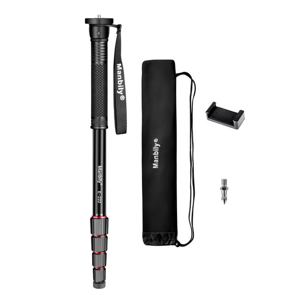 Cámara monopie Manbily E-222 165 cm de aluminio con 5 secciones