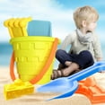 thumbnail image 1 of Children's Beach Toy Set 5 Pcs Sand Play Kit With Bucket Shovel Sieve And Water Toys For Funny In The Sand And Water, 1 of 1