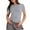 Light Gray-A5, variant on YDKZYMD Crop Top Sweaters for Women Layering Short Sleeve Y2k Tight Shirt Crew Neck Slim Fitted Teen Girls Juniors Basic Tee Cute Trendy Going Out Tops Dark Gray L