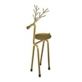 thumbnail image 4 of Northlight 13.25" Large Bronze Reindeer Christmas Pillar Candle Holder, 4 of 7