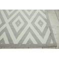 thumbnail image 4 of Nourison Grafix Geometric White/Grey 3'9" x 5'9" Area Rug, (4x6), 4 of 9