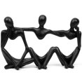 thumbnail image 1 of Acentos de decoración negros NQ decoración del hogar negra decoración de estantes abstractos de resina, 1 of 4