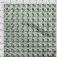 thumbnail image 4 of oneOone Cotton Cambric Dark Green Fabric People Doodle Art Dress Material Fabric Print Fabric By The Yard 56 Inch Wide, 4 of 6