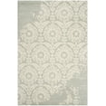 thumbnail image 2 of SAFAVIEH Bella Zlata Medallion Geometric Wool Area Rug, Light Grey/Ivory, 6' x 9', 2 of 10