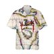 thumbnail image 4 of Camisa de moda para hombre con estampado 3D de mapa y brújula, solapa con botones, manga corta, diseño personalizado, camisetas cómodas, 4 of 5