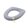 thumbnail image 2 of Thickened Heated Toilet Seat Cushion with Carrying Handle, Removable, Winter Warmth, Anti-Skid, Easy to Clean, Universal Fit for U/V/O/Shaped Toilets Gray, 2 of 6