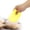 Yellow, variant on YAHHU 3Pcs Baking Scrapers Cream Spatulas Pastry Tools Soft Plastic Dough Cutter for Kitchen Cake Decorating, Yellow, 4.8 inches / 12.2 cm