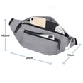 thumbnail image 3 of Riñonera impermeable para deportes de ocio, riñonera para fitness, riñonera para teléfono móvil, bolsa diagonal para correr, bolsa de pecho, regalos para disfrutar de deportes, festivales,, 3 of 6