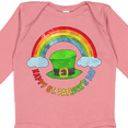 thumbnail image 4 of Inktastic Happy St. Patrick's Day Rainbow and Hat Boys or Girls Long Sleeve Baby Bodysuit, 4 of 5