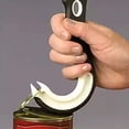 thumbnail image 4 of 1 abridor de latas ergonómico con anilla en forma de J, abridor de tarros con gancho, manual, herramientas para abrir tapas de latas (aleatorias), 4 of 5