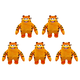 thumbnail image 1 of Lindo Gato Peluche Juguete Coleccionable Regalo para Fanáticos Y (papá Gato), 1 of 6