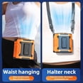 thumbnail image 5 of New portable 5000 mAh outdoor waist fan  strong hanging neck for construction workers, fishing, students, cooks, delivery rider, 5 of 8