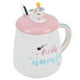 thumbnail image 2 of Taza con forma de animal, cuchara, taza de agua con tapa, linda taza de cerámica, taza de café, accesorios para beber, tipo 3, 2 of 14